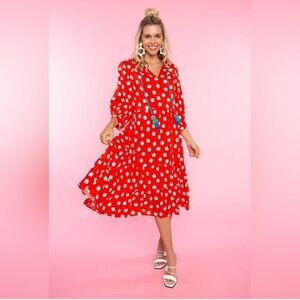 CROSBY by Mollie Burch Red Floral Dress